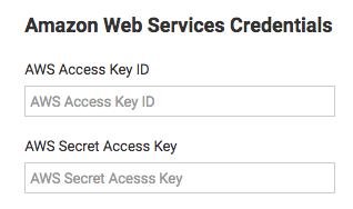 Amazon Web Services Credentials Sendy